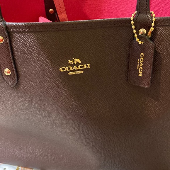 COACH REVERS-ABLE 2 WAY SHOULDER BAG W/ WRISTLER/MAKEUP CASE PRELOVED - Picture 3 of 10